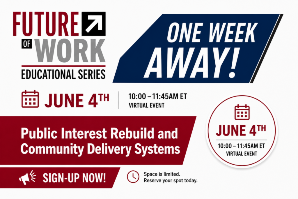 future of work educational series from Pasadena City College banner