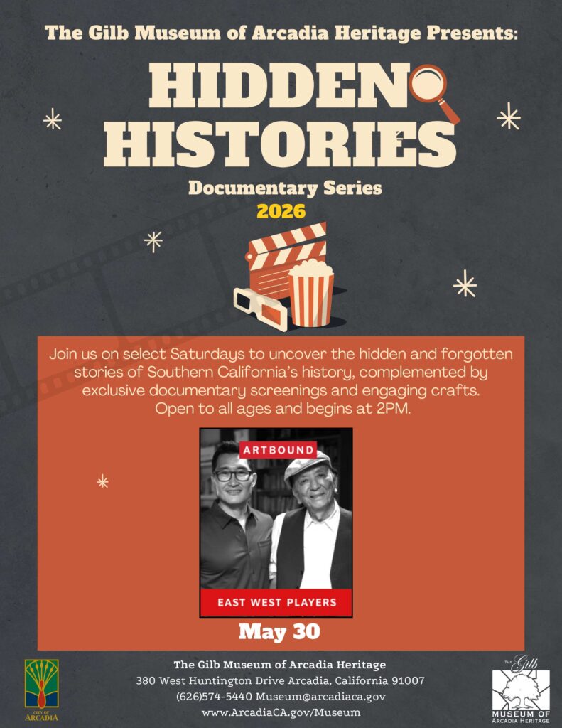 hidden history documentary series flyer from the Gilb Museum 