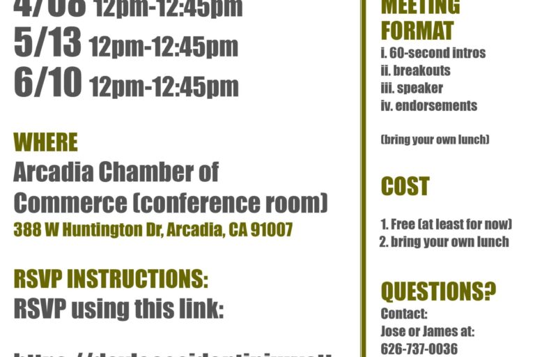 James Doyle ABC Group meeting schedule