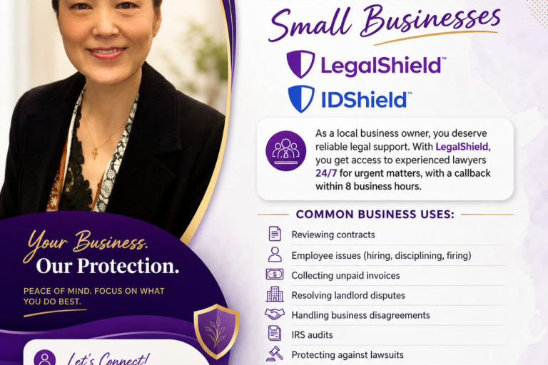 affordable legal protection available from LegalShield from Reika Hayashi