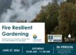 upper water fire resilient gardening workshop flyer