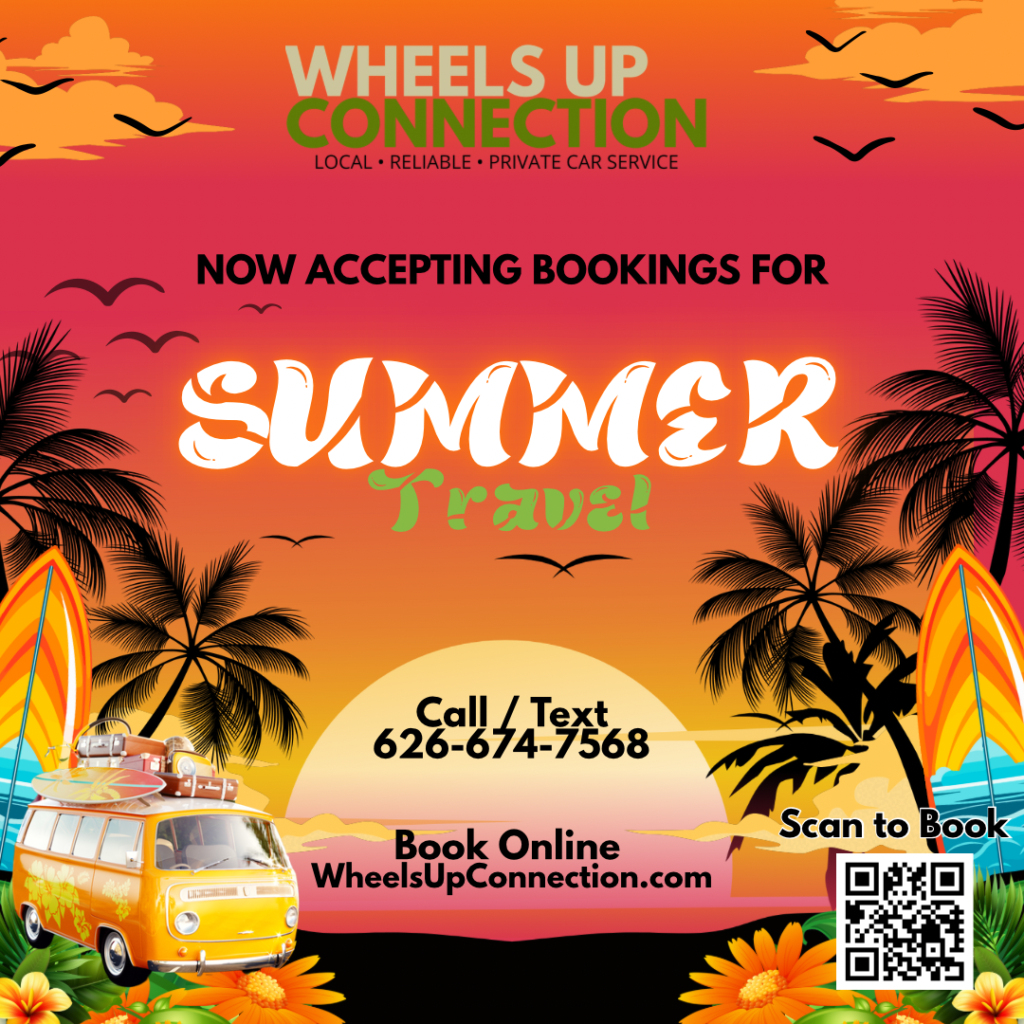 book your summer travel online with Wheels Up Connection 