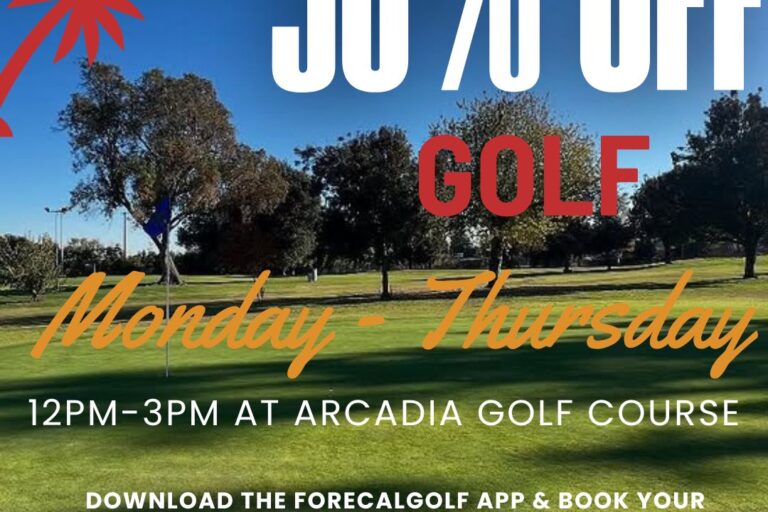 arcadia Par 3 50% off golf Monday through Thursday flyer