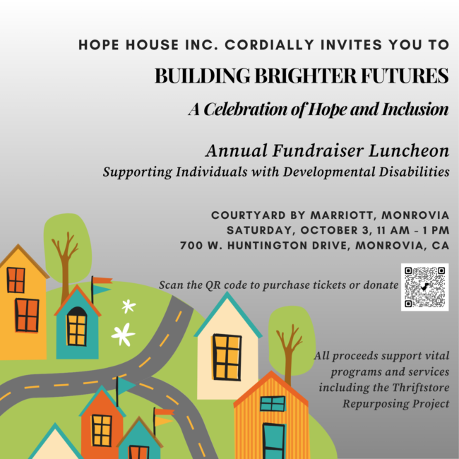 Hope House october fundraiser flyer