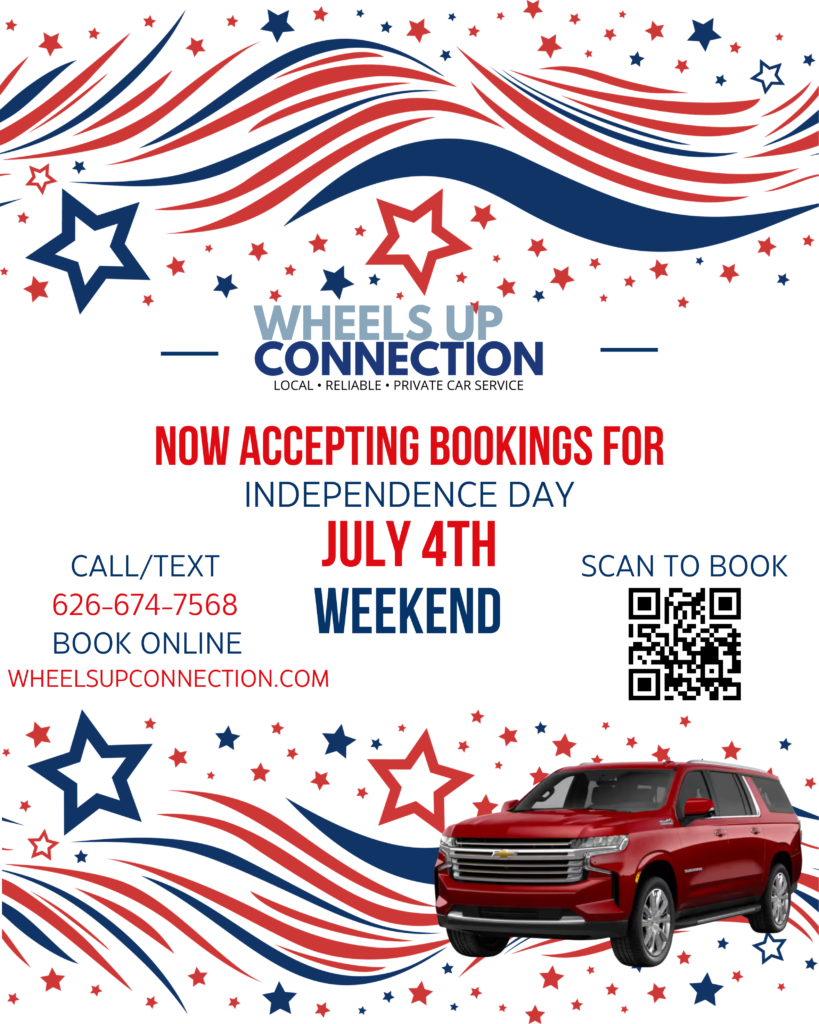 4th of July bookings with Wheels Up Connection 