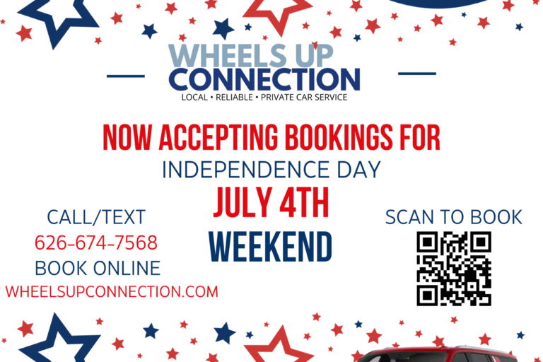 4th of July bookings with Wheels Up Connection