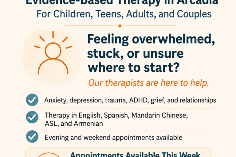 Aspire Counseling Group therapy info flyer