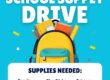 Foothill Credit Union back to school backpack drive flyer