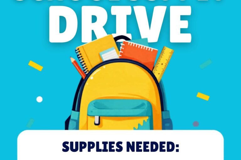 Foothill Credit Union back to school backpack drive flyer
