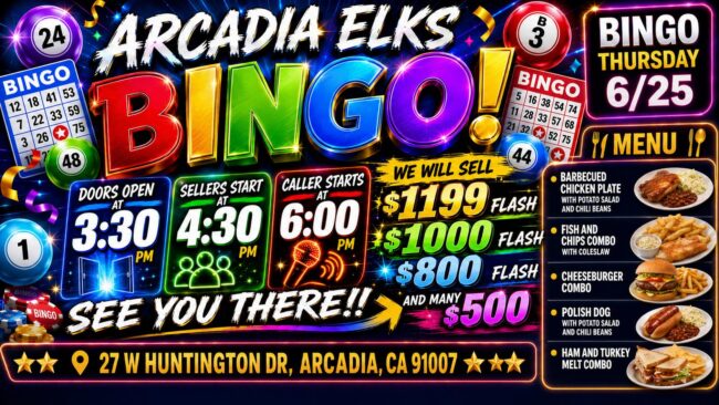bingo at the Elks Lodge