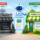 AI cartoon of a robot in between two storefronts