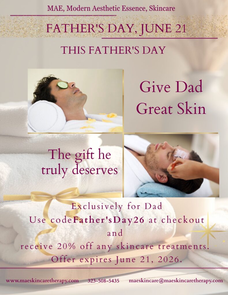 father's day specials from MAE Skincare