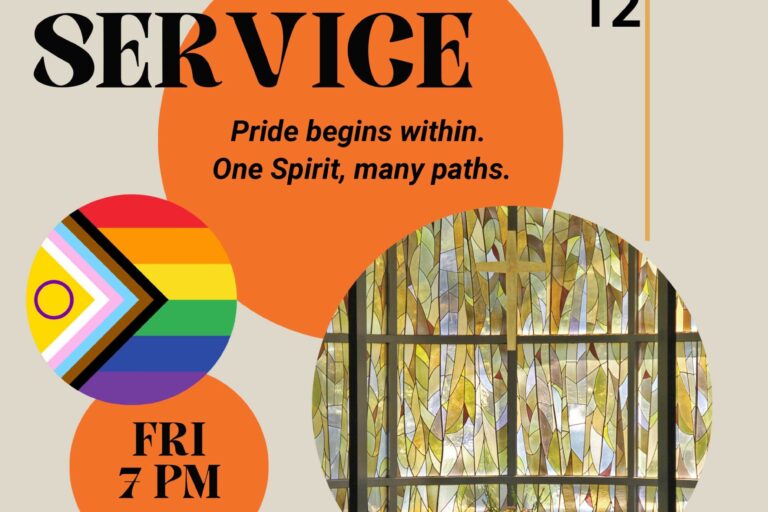 Santa Anita Church annual Pride service flyer for June 12