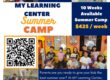 My Learning Center summer camp info flyer