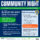 Downtown Arcadia community night flyer for August 29