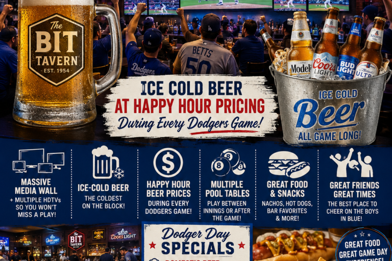 watch Dodgers games at the BIT tavern