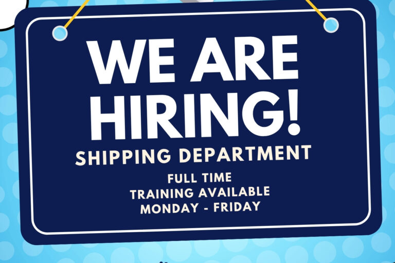 FSP Designs – Now Hiring – Shipping Dept FSP hiring flyer