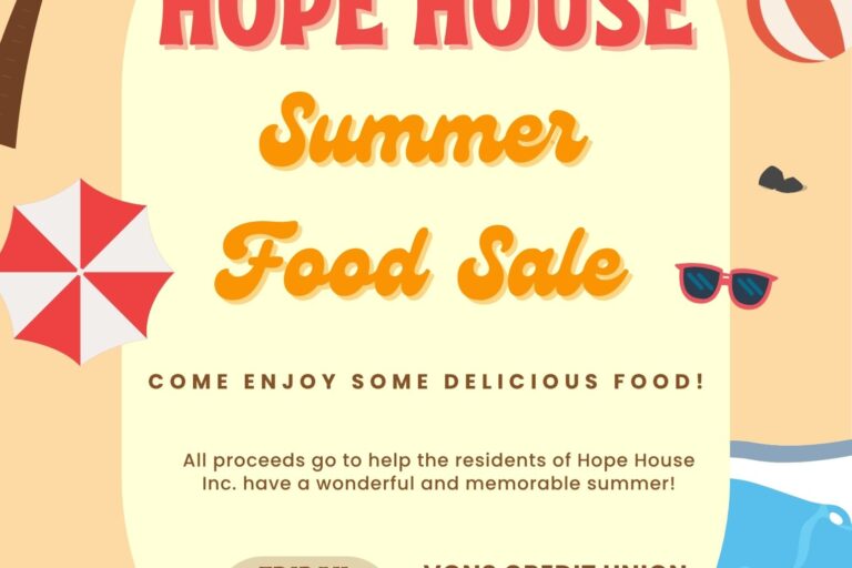 Hope House summer food sale for July 31