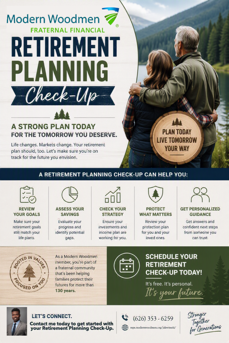 planning check up flyer from Modern Woodmen