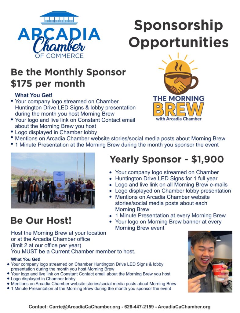 Morning Brew sponsorship opportunities flyer for 2026