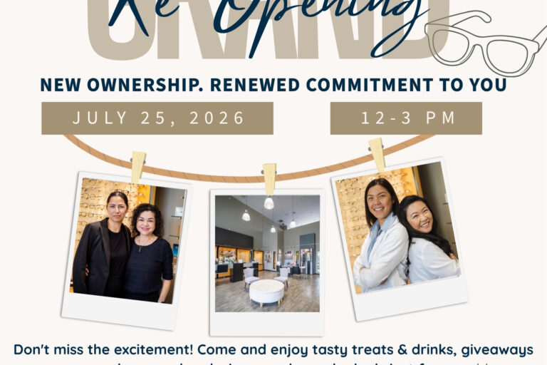 grand re-opening flyer for InFocus