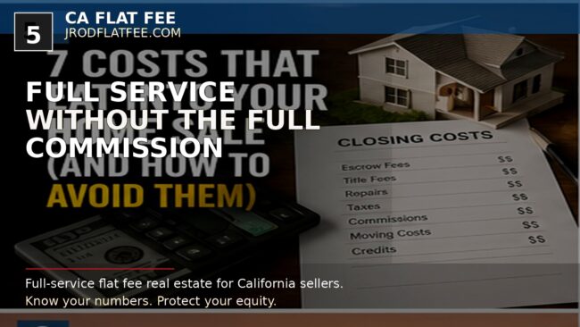 full service realty from CA Flat Fee flyer
