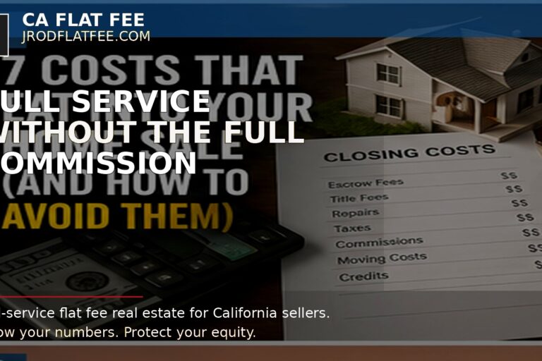 full service realty from CA Flat Fee flyer