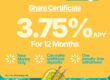 Foothill Credit Union share certificate flyer of information
