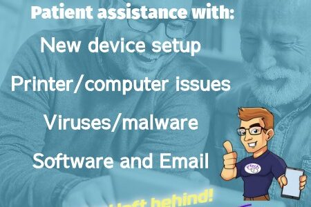 PTech IT help for seniors flyer