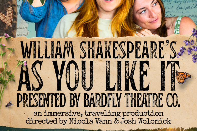 As You Like It flyer for the Arboretum's Shakespeare in the Park