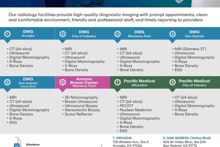 Allied Pacific diagnostics services flyer