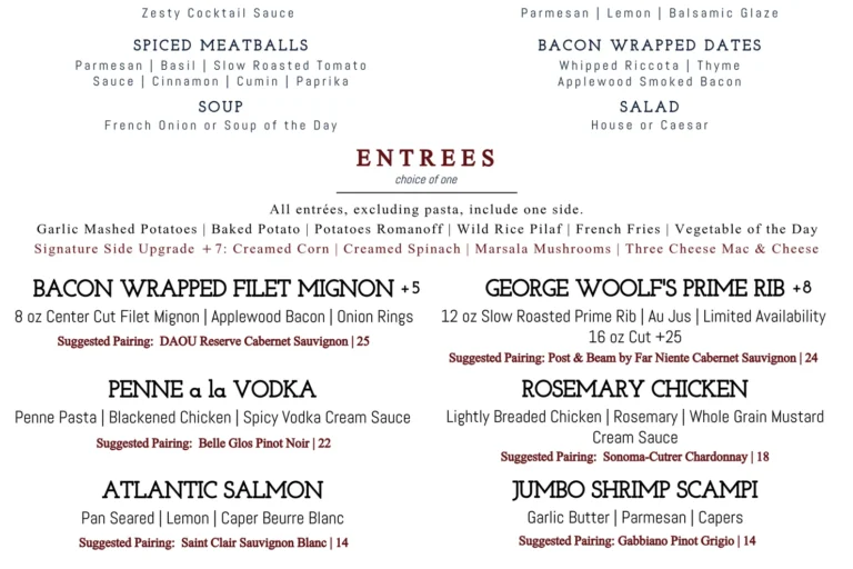 DineLA Derby menu