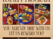 loyalty reward program from Cabrera's flyer