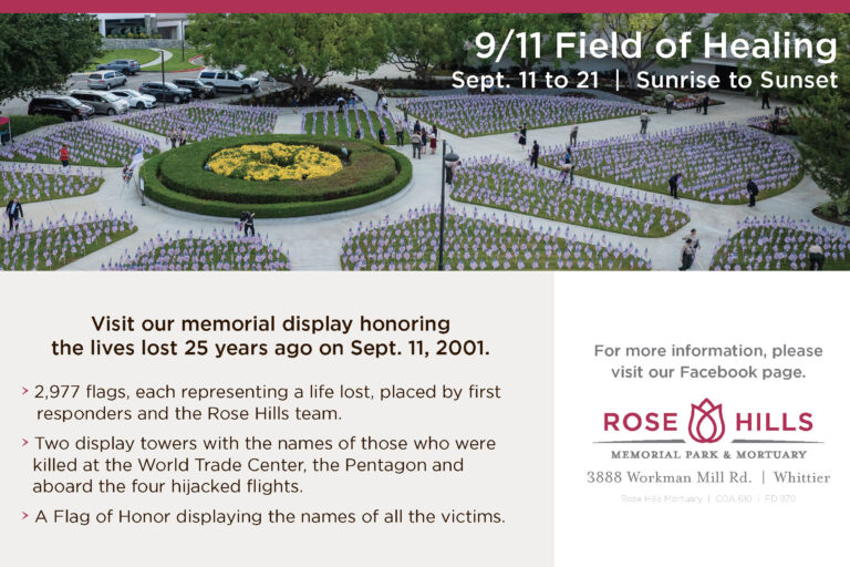 field of healing at Rose Hills