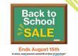 ReStore back to school sale flyer