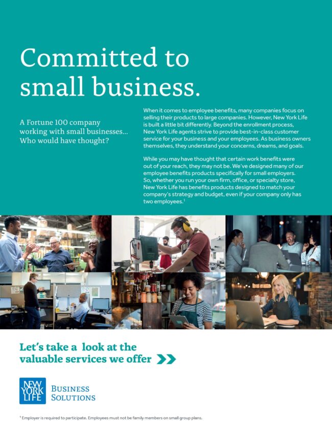 small business cimmitment flyer from Esli Garcia of New York Life