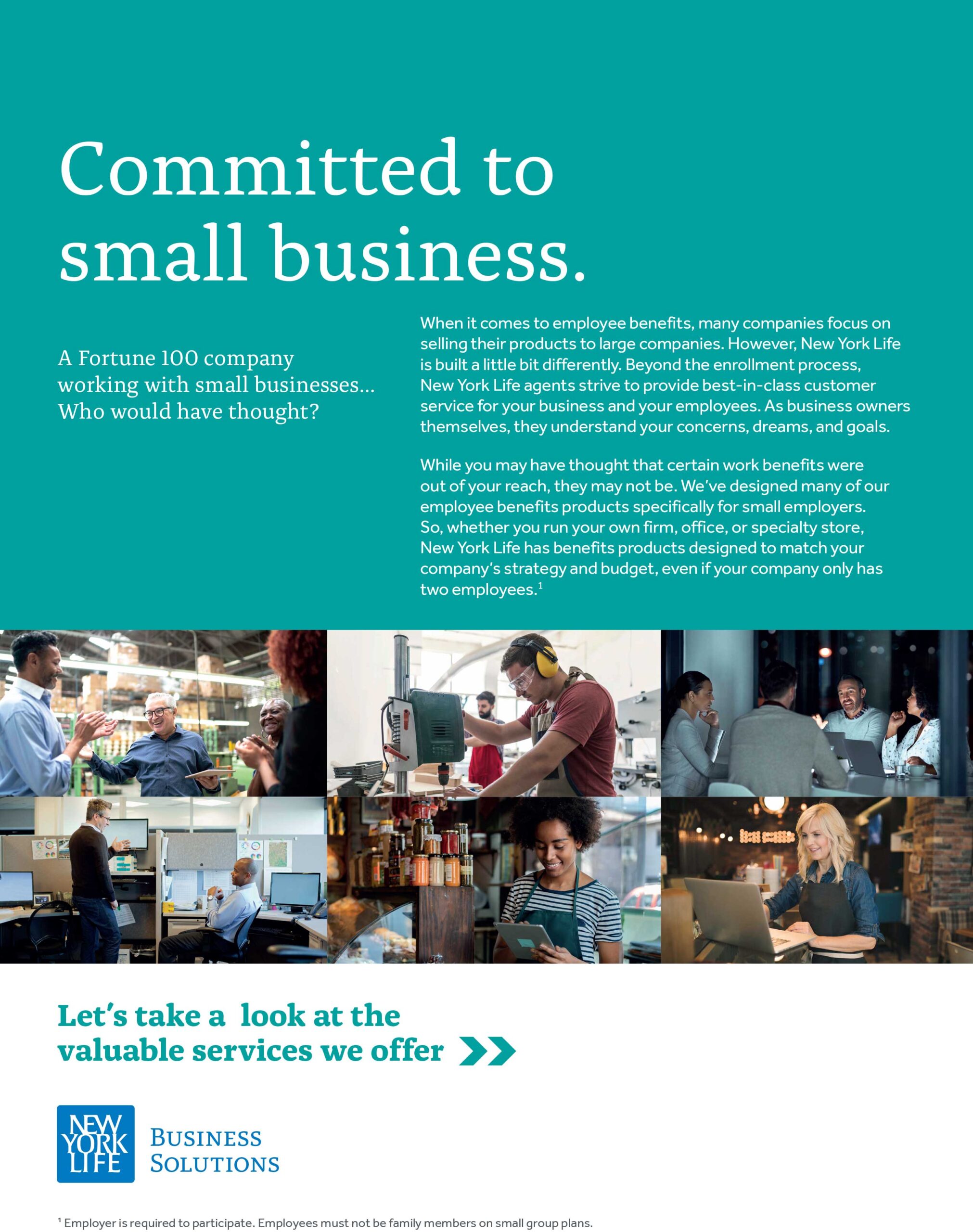 small business cimmitment flyer from Esli Garcia of New York Life