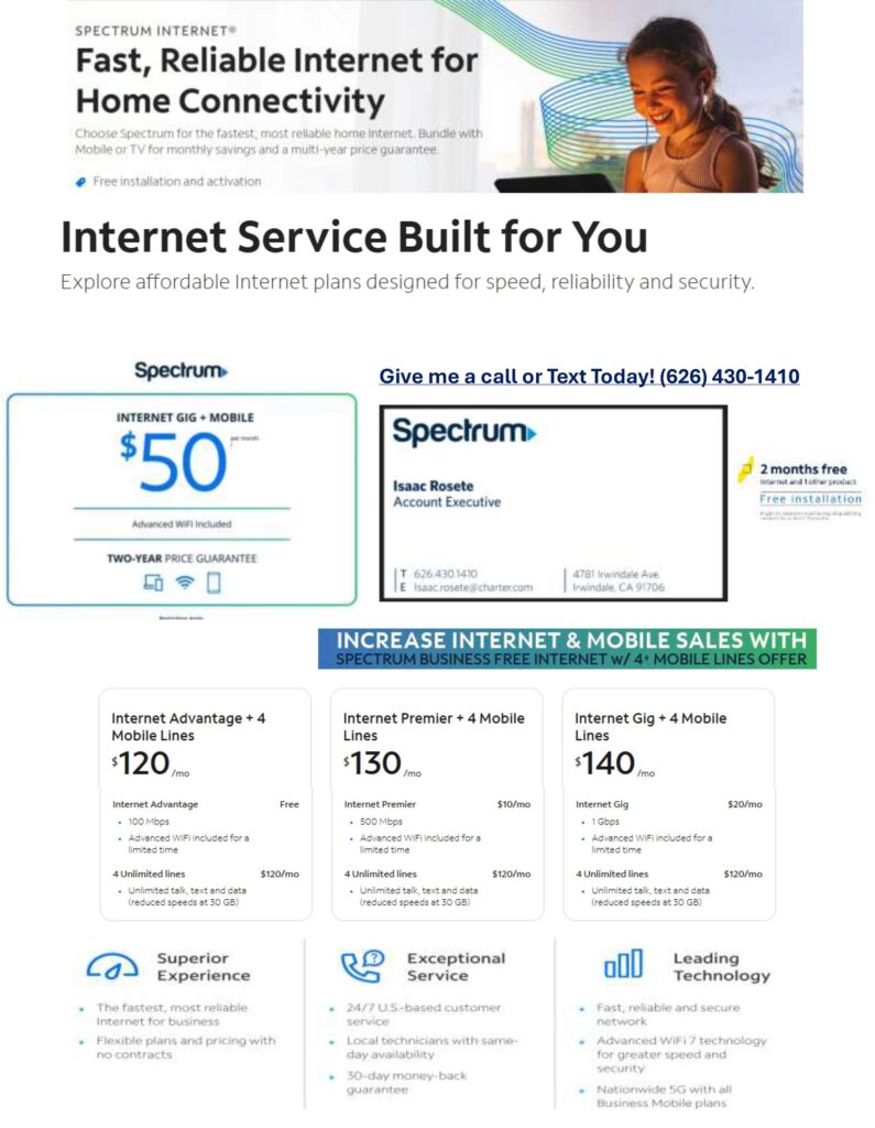 Spectrum Reach August specials list