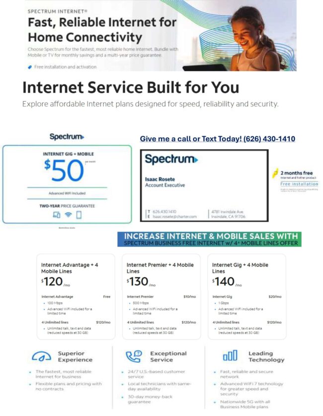 Spectrum Reach August specials list