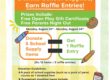 Little Land back to school donation drive flyer