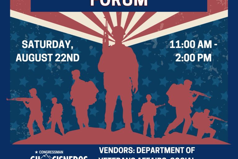 Judy Chu's annual veteran's forum flyer