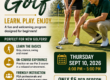 leaen ti play golf flyer from Arcadia Par 3 golf courses