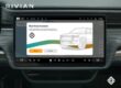 a Rivian dashboard showing a drawing of a Rivian SUV