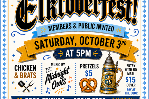 Arcadia Elks Lodge October fest event flyer