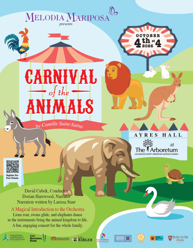 Melodia Mariposa presents Carnival of the Animals concert
