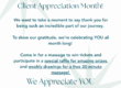 client appreciation from Sierra Madre Massage