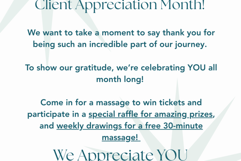 client appreciation from Sierra Madre Massage