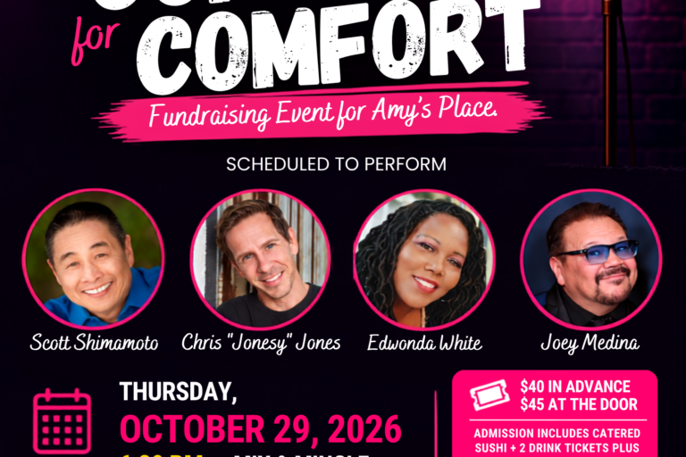 comedy night event for Amy's Place