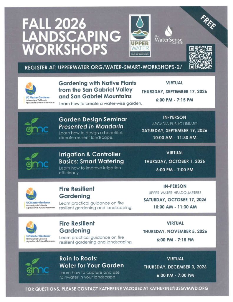 upper water fall workshops flyer