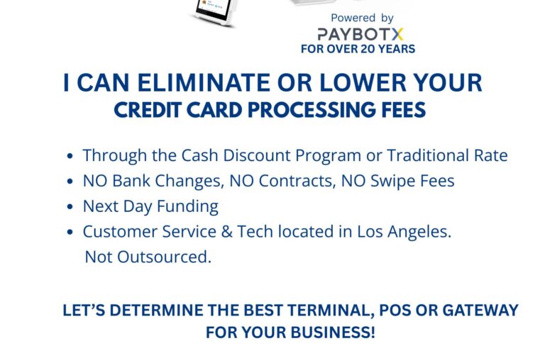Merchant Social fee elimination info flyer